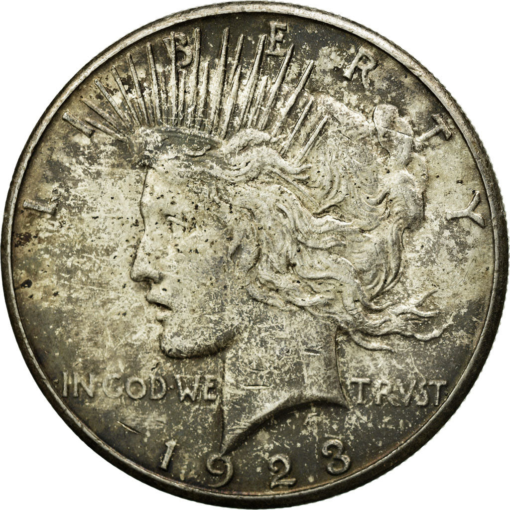 Coin, United States, Peace Dollar, Dollar, 1923, U.S. Mint, San Francisco