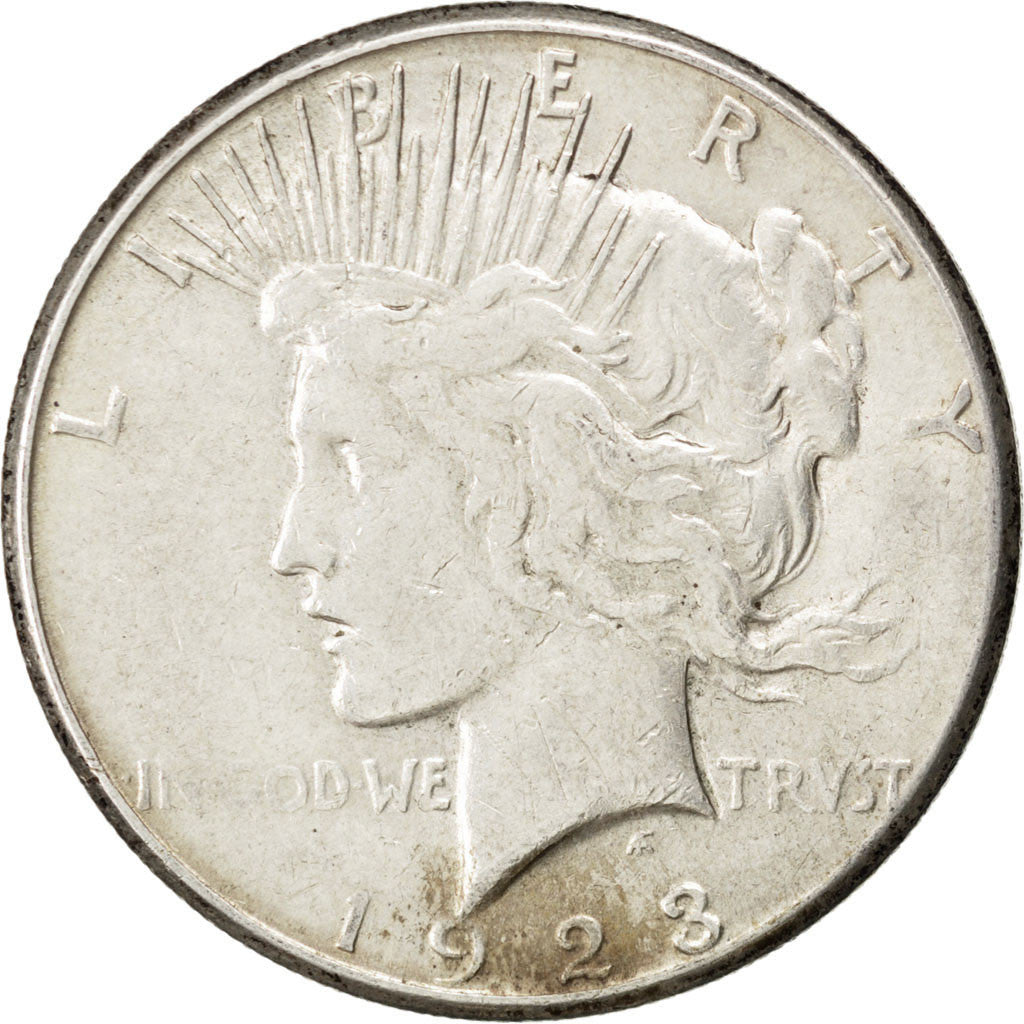 UNITED STATES, Peace Dollar, Dollar, 1923, U.S. Mint, KM #150, VF(30-35),...