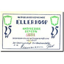 Banknote, Germany, Ellerhoop, 25 Pfennig, train, 1921 UNC(63) Mehl 330.1a