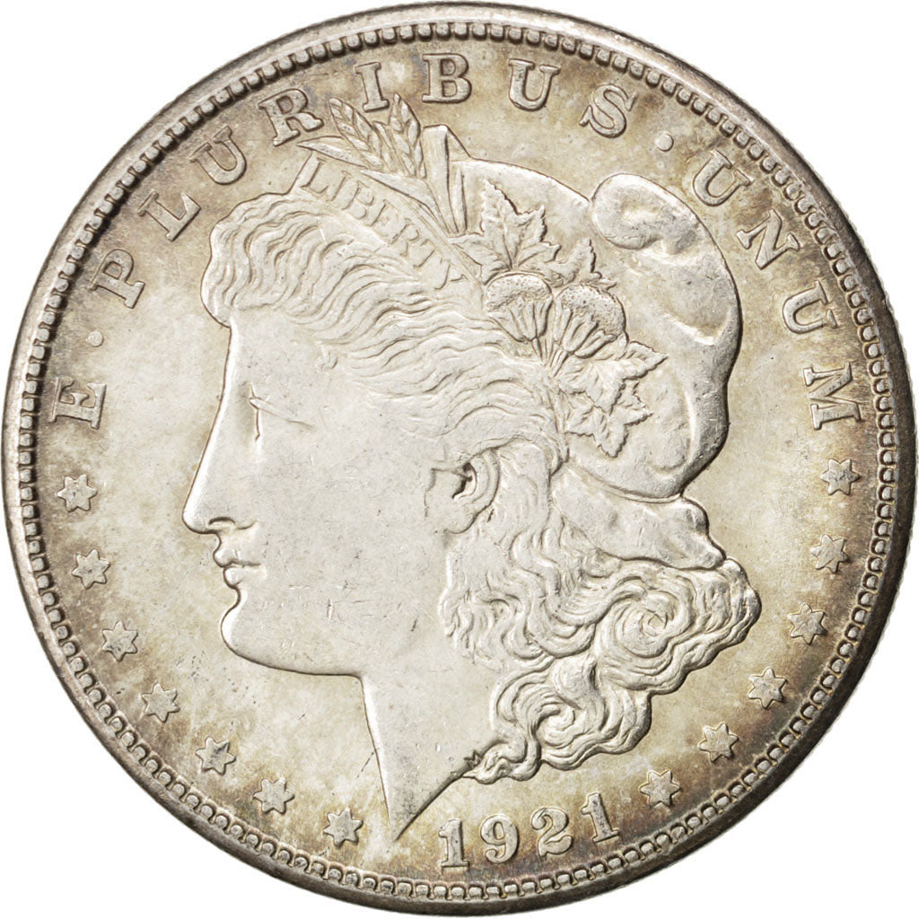 Stati Uniti, Morgan Dollar, Dollar, 1921, U.S. Mint, San Francisco, BB+, Arge...