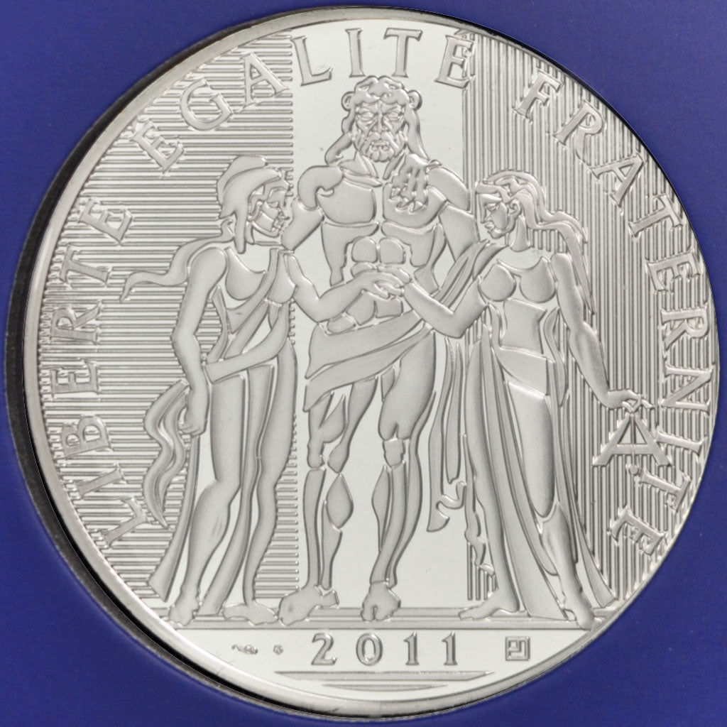 FRANCE, 100 Euro, 2011, Paris, KM #1724, MS(65-70), Silver, 47, Gadoury #21,...