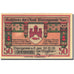 Banknote, Germany, Wernigerode, 50 Pfennig, château, 1920 UNC(63) Mehl 1407.1