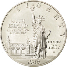 UNITED STATES, Dollar, 1986, U.S. Mint, KM #214, MS(65-70), Silver, 38.1, 26.57