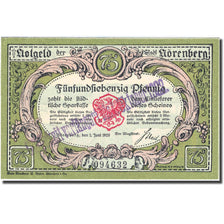 Banknote, Germany, Nörenberg, 75 Pfennig, paysage, 1920 UNC(63) Mehl 979.5a