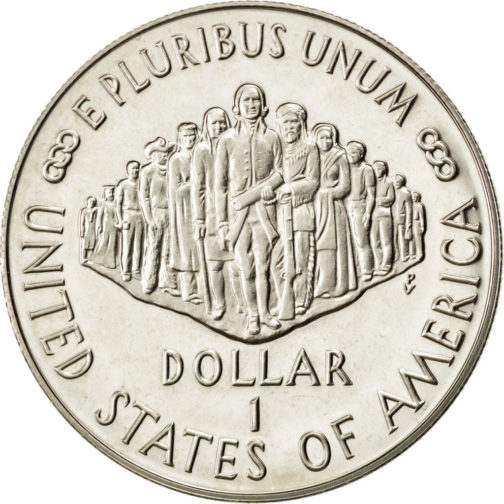 UNITED STATES, Dollar, 1987, U.S. Mint, KM #220, MS(65-70), Silver, 38.1, 26.73