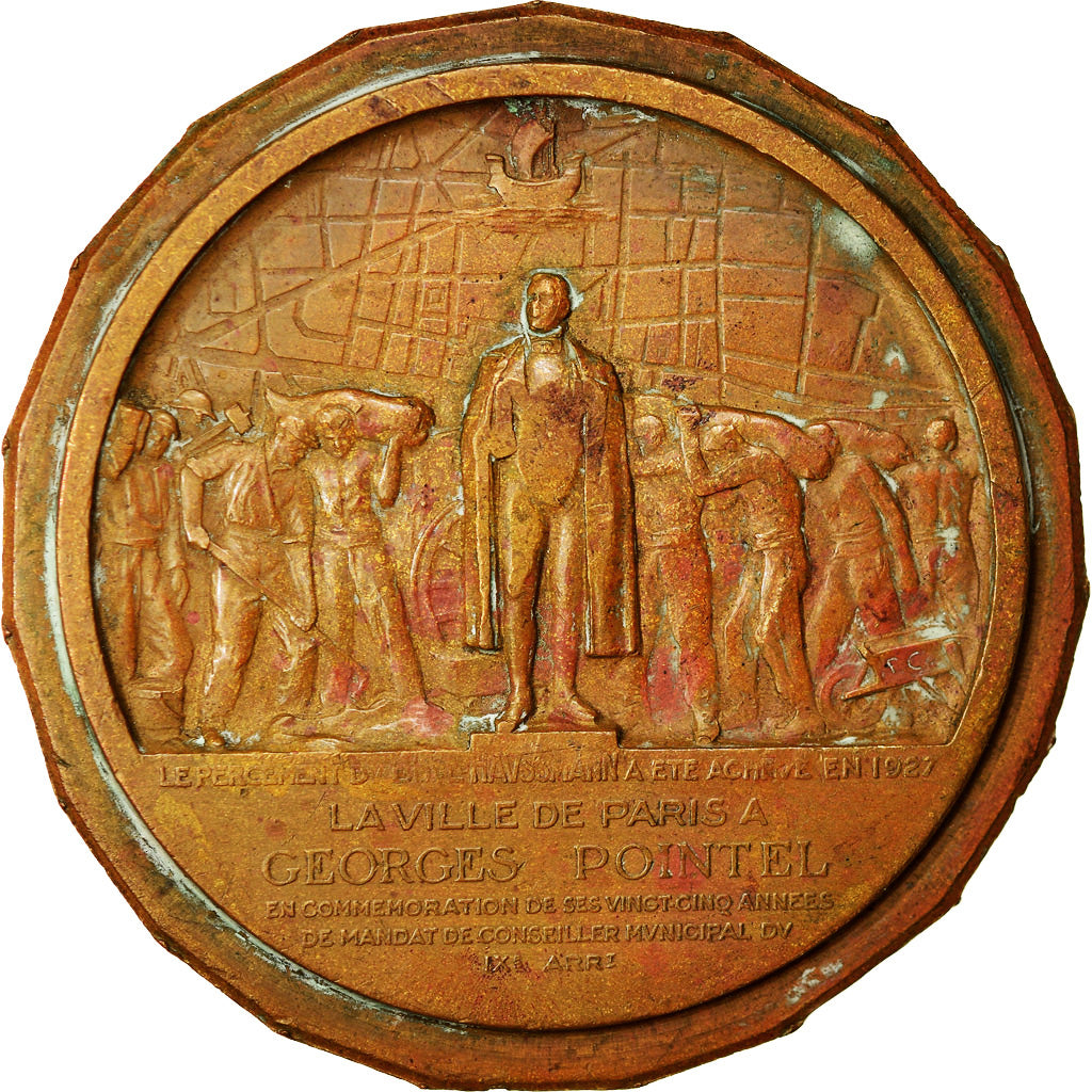 França, Medal, Georges Pointel, Conseiller Municipal, Paris, Políticas