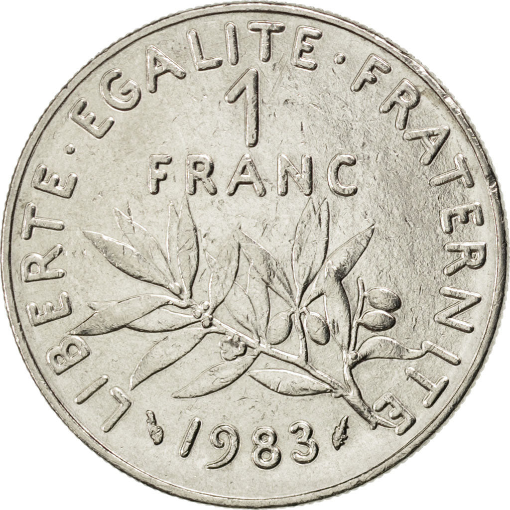 Francia, Semeuse, Franc, 1983, SPL-, Nichel, KM:925.1, Gadoury:474