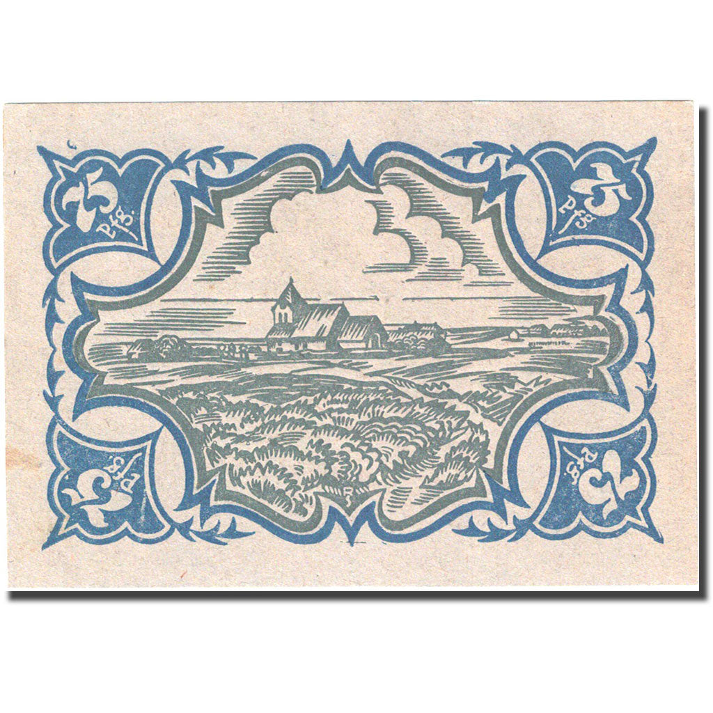 Banknote, Germany, Schobüll, 75 Pfennig, Eglise, 1921 UNC(63) Mehl 1194.8