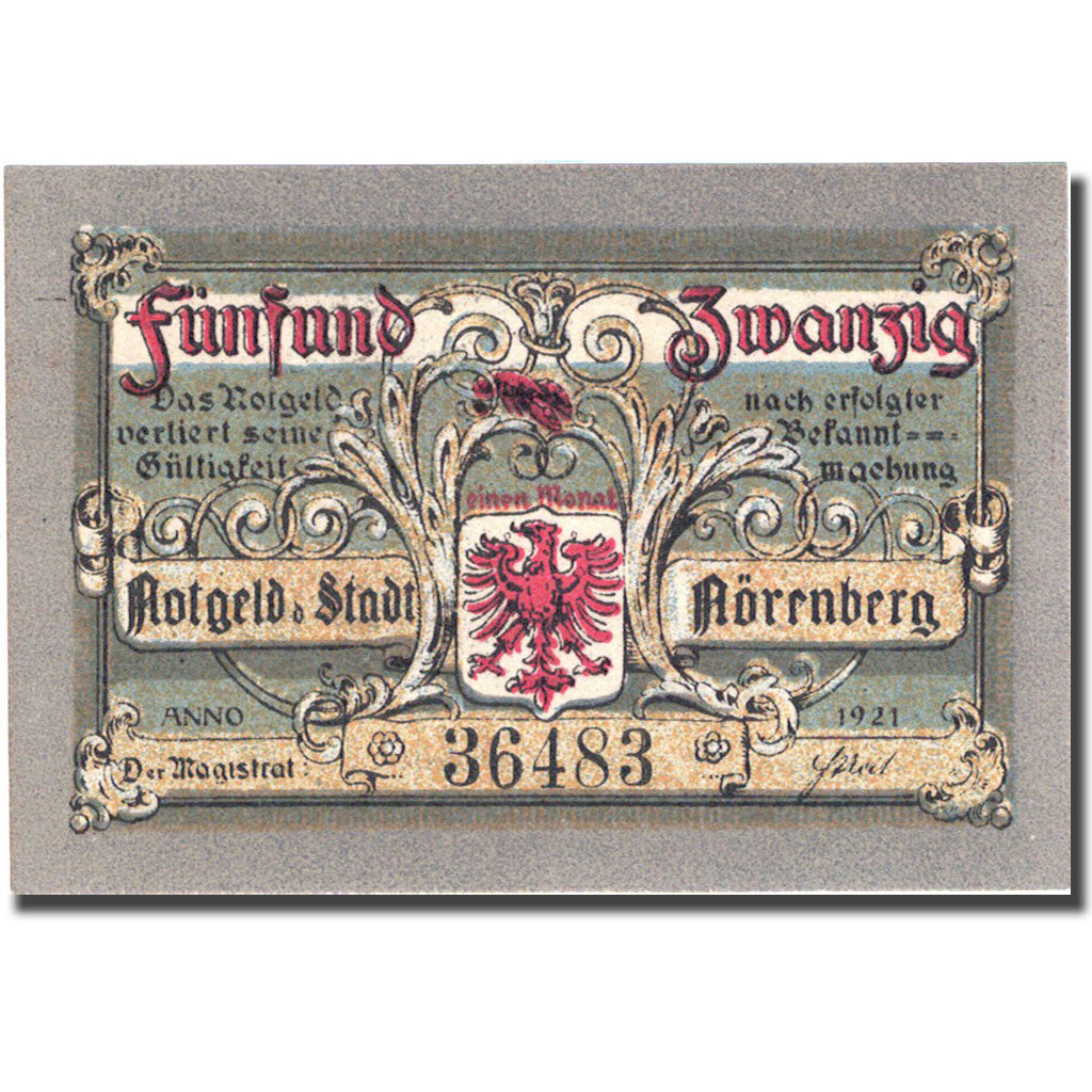 Banknote, Germany, Nörenberg, 25 Pfennig, marmite, 1921, UNC(63), Mehl:979.41a