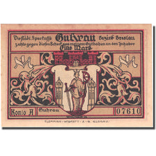 Banknote, Germany, Guhrau, 1 Mark, village, 1922, UNC(63), Mehl:496.1a