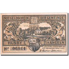 Billet, Allemagne, Husby, 75 Pfennig, train, 1921, 1921-12-15, SPL, Mehl:637.1a