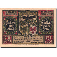 Banknote, Germany, Fürstenwalde, 50 Pfennig, personnage 1 UNC(63) Mehl 403.1a