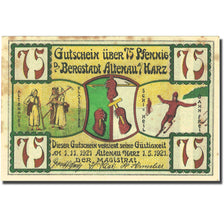 Banknote, Germany, Altenau a/ Harz, 75 Pfennig, lac, 1921 AU(55-58) Mehl 17.1