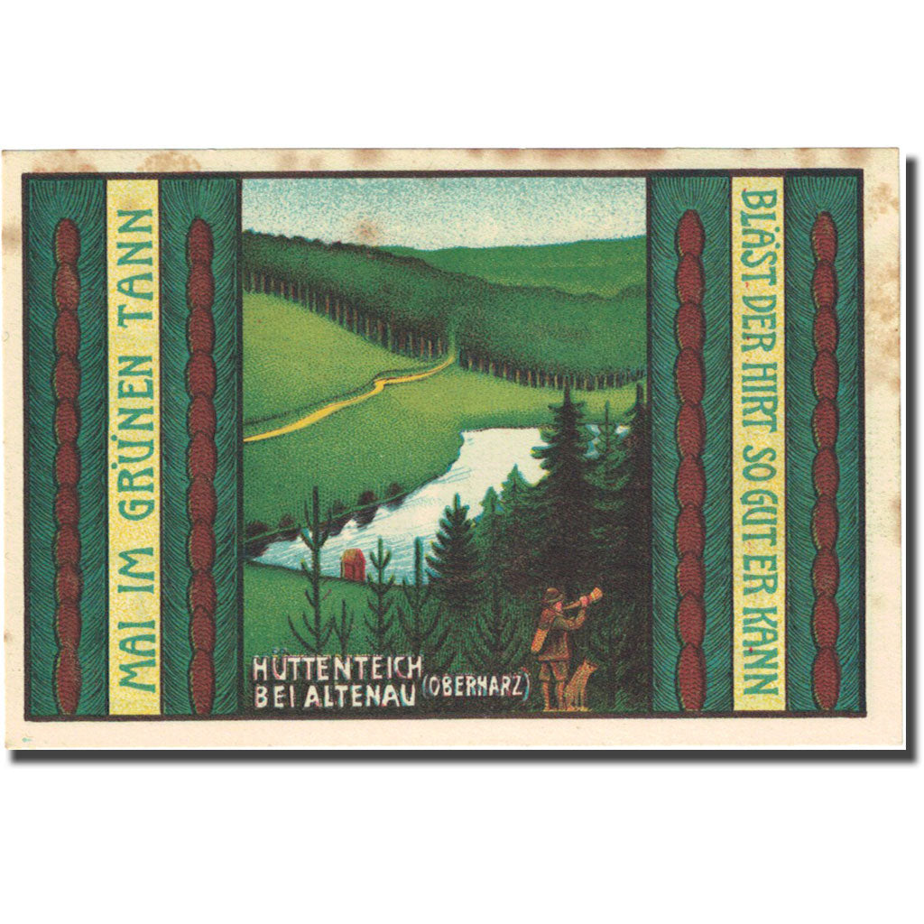 Banknote, Germany, Altenau a/ Harz, 75 Pfennig, lac, 1921 AU(55-58) Mehl 17.1