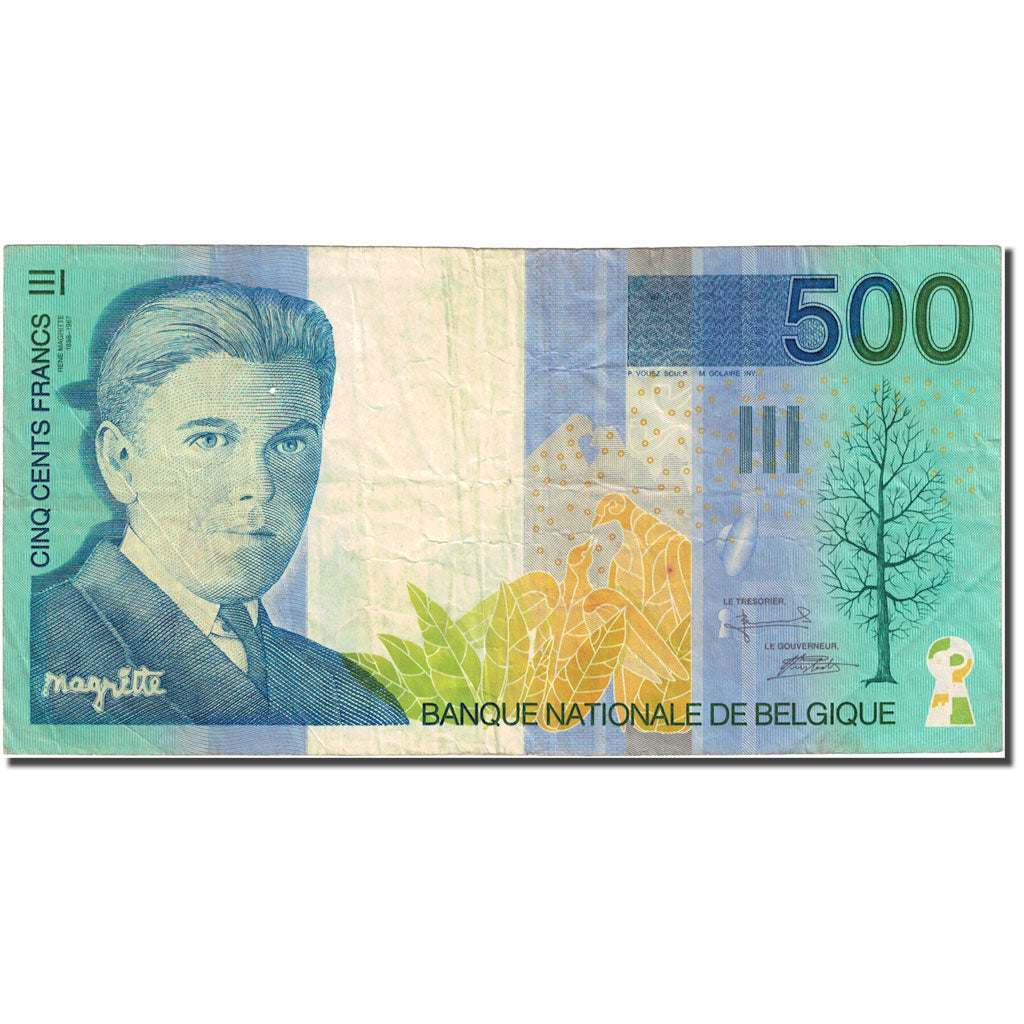 Banknote, Belgium, 500 Francs, 1998, Undated (1998), KM:149, VF(30-35)
