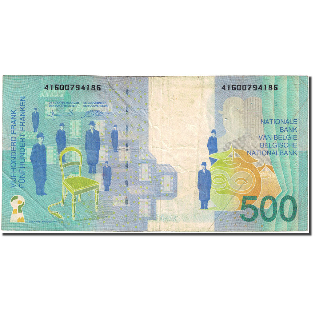 Banknote, Belgium, 500 Francs, 1998, Undated (1998), KM:149, VF(30-35)