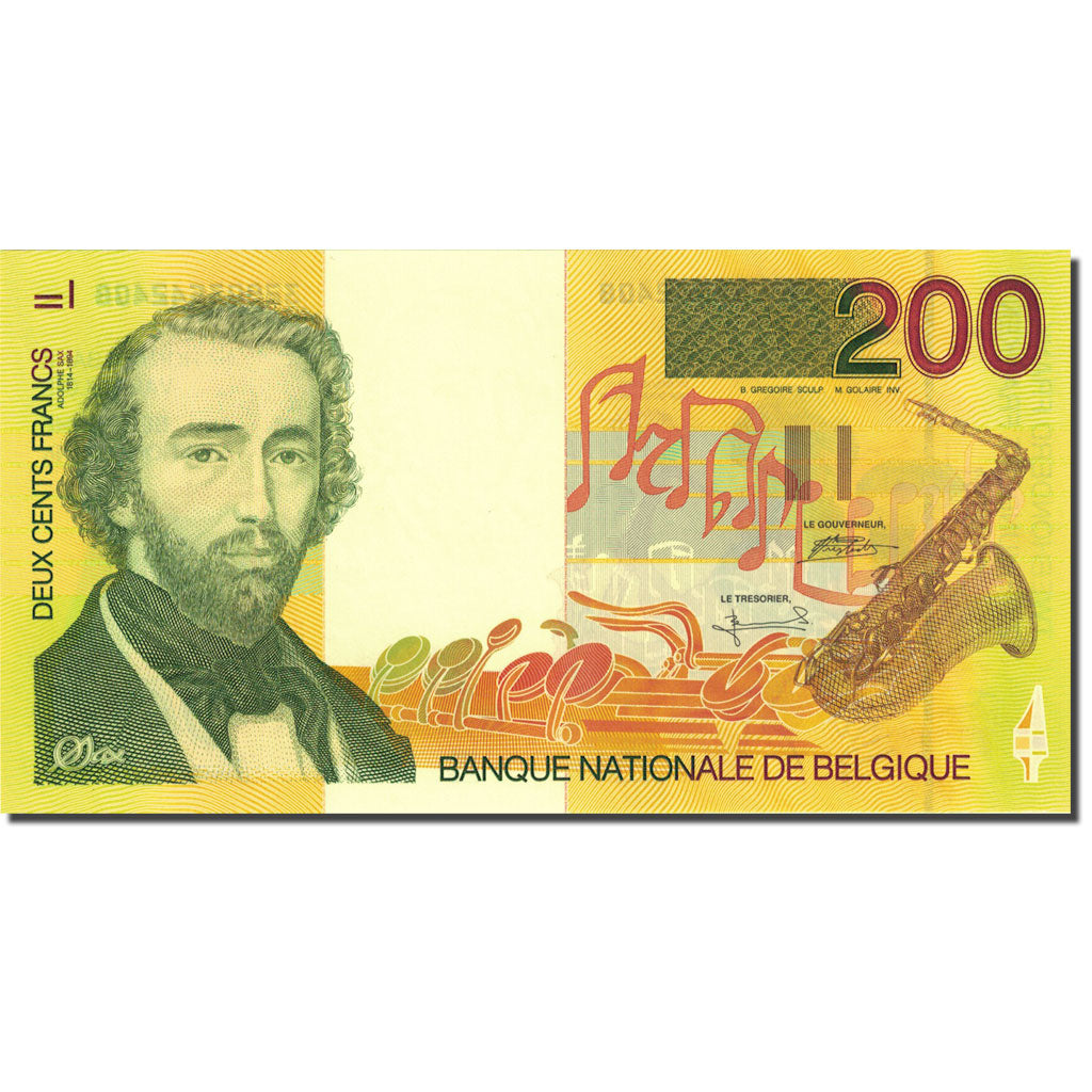 Banknote, Belgium, 200 Francs, 1995, Undated (1995), KM:148, UNC(65-70)