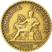 Coin, France, Chambre de commerce, Franc, 1926, EF(40-45), Aluminum-Bronze