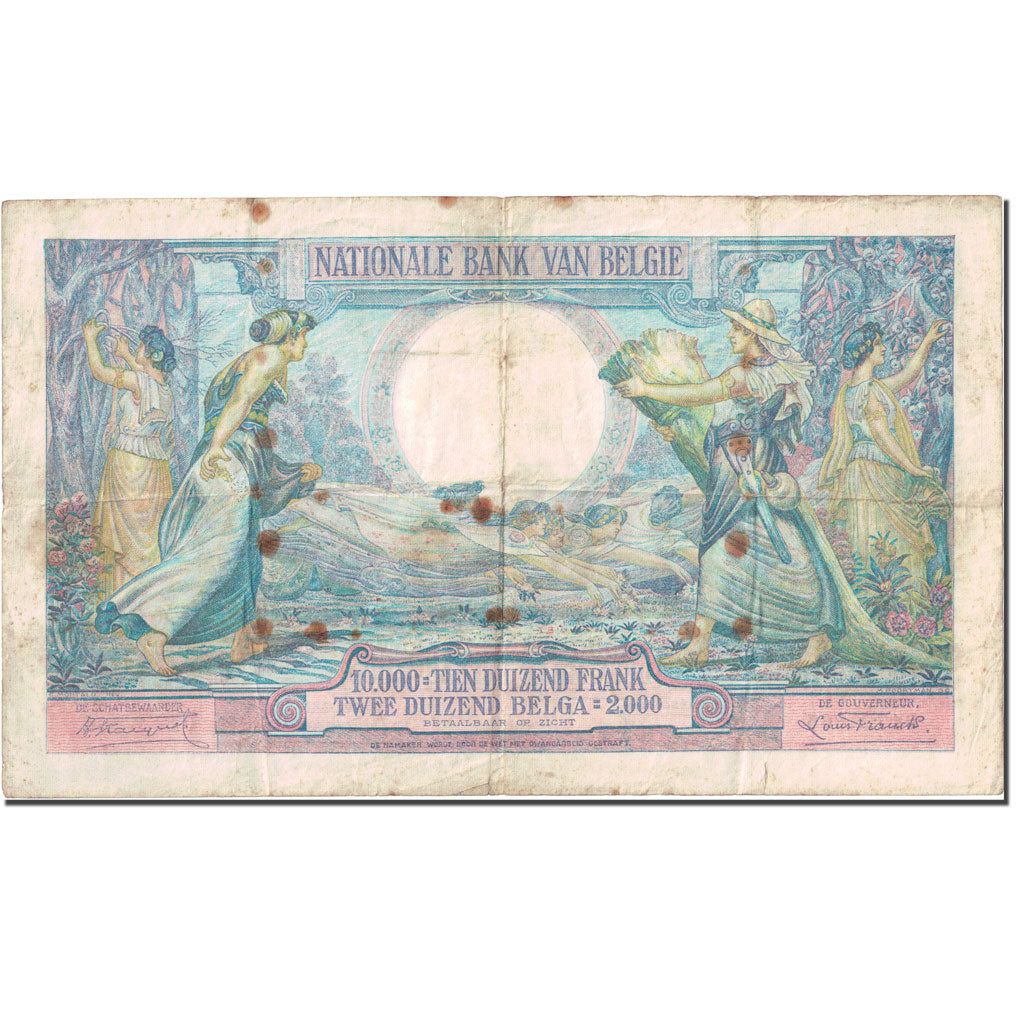 Billet, Belgique, 10,000 Francs-2000 Belgas, 1927-1929, 1929-12-11, KM:105, TB