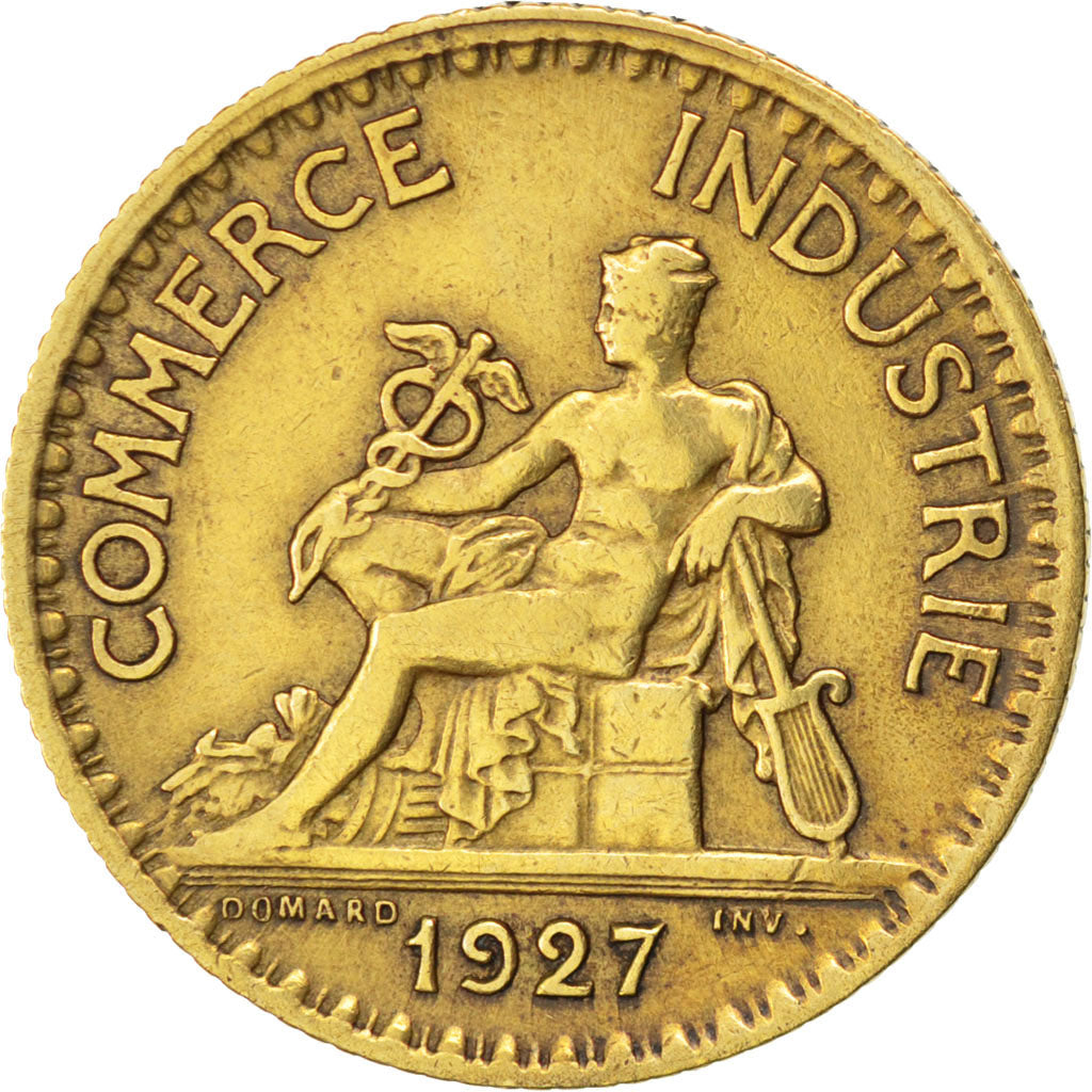 FRANCE, Chambre de commerce, Franc, 1927, Paris, KM #876, EF(40-45),...