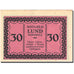 Banknot, Niemcy, lund-Schobüll, 30 Pfennig, personnage 1, 1921, Undated