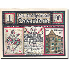 Banknote, Germany, Paderborn 1 Mark personnage 2, 1921-11-10 UNC(63) Mehl 1043.2