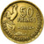 Moneta, Francja, Guiraud, 50 Francs, 1954, EF(40-45), Aluminium-Brąz, KM:918.1