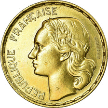Moneta, Francja, Guiraud, 50 Francs, 1958, AU(50-53), Aluminium-Brąz, KM:918.1