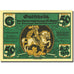 Banknote, Germany, Hamburg, 50 Pfennig, personnage, 1921 UNC(63) Mehl 552.1