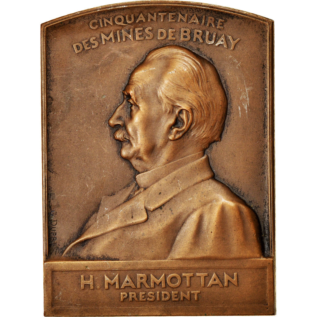 France, Medal, Cinquantenaire des Mines de Bruay, H. Marmottan, 1905, Dupré