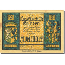 Banknote, Germany, Geldern, 2 Mark, Dragon 1, 1922, AU(55-58), Mehl:414.1