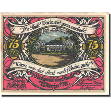Banknote, Germany, Warin, 75 Pfennig, Blason 2, 1922 UNC(63) Mehl 1378.1a
