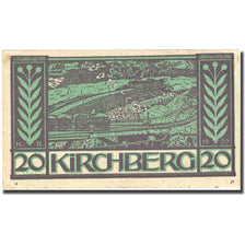 Banconote, Austria, Kirchberg, 20 Heller, train, 1920, SPL-