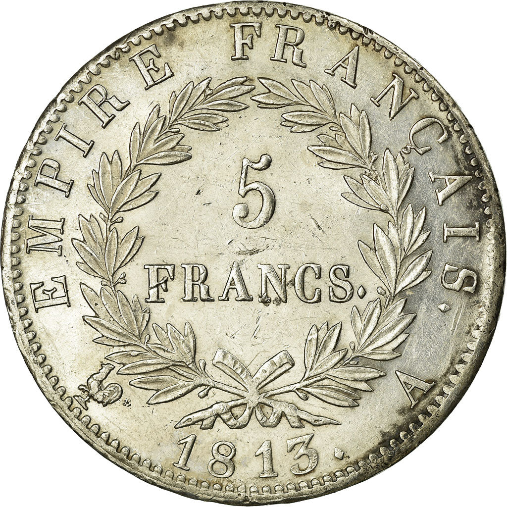 Coin, France, Napoléon I, 5 Francs, 1813, Paris, MS(60-62), Silver, KM:694.1