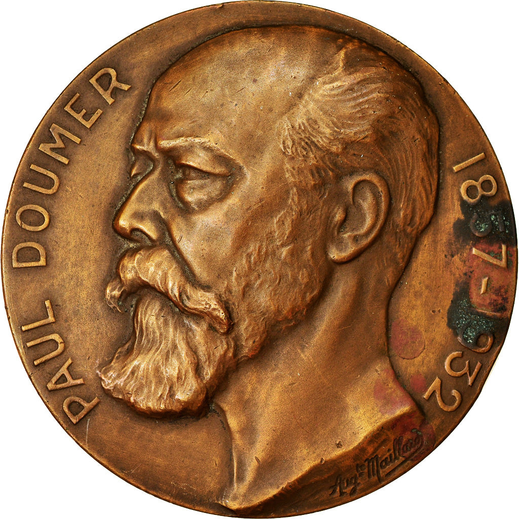 Frankreich, Medaille, Le Président Paul Doumer, Shipping, 1935, Aug.Maillard