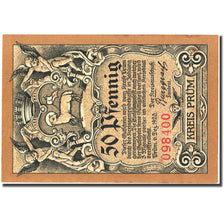 Banknote, Germany, Kreis Prüm, 50 Pfennig, château, 1920 UNC(60-62) Mehl P40.1b