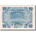 Banconote, Germania, Coblenz, 10 Pfennig, château, 1947-10-15, SPL Mehl RPF 2