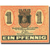 Banknote, Germany, Zeulenroda, 1 Pfennig, château, 1920 UNC(63) Mehl Z8.8a