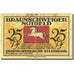 Banknote Germany Braunschweig 25 Pfennig Monument, 1921 VF(20-25) Mehl BRS 28a