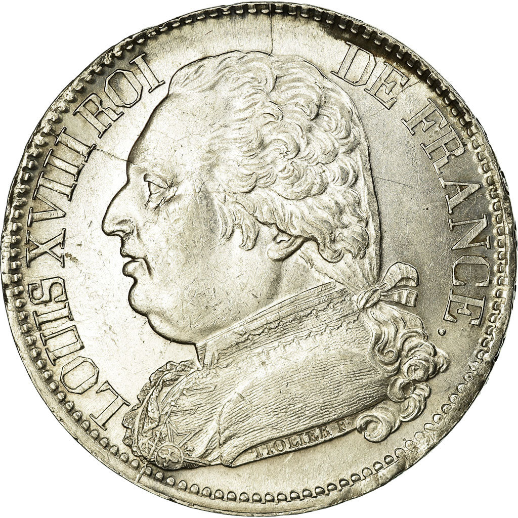 Coin, France, Louis XVIII, Louis XVIII, 5 Francs, 1814, Limoges, MS(60-62)
