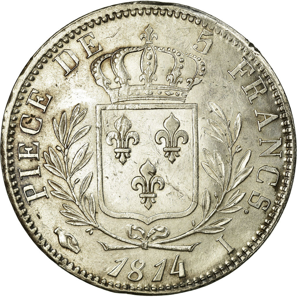 Coin, France, Louis XVIII, Louis XVIII, 5 Francs, 1814, Limoges, MS(60-62)