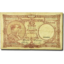 Banknote, Belgium, 20 Francs, 1940, 1945-04-13, KM:111, VF(20-25)