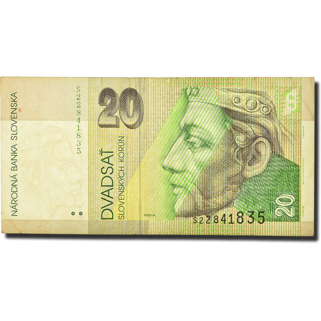 Geldschein, Slowakei, 20 Korun, 2001, 2001-08-31, KM:20c, SS