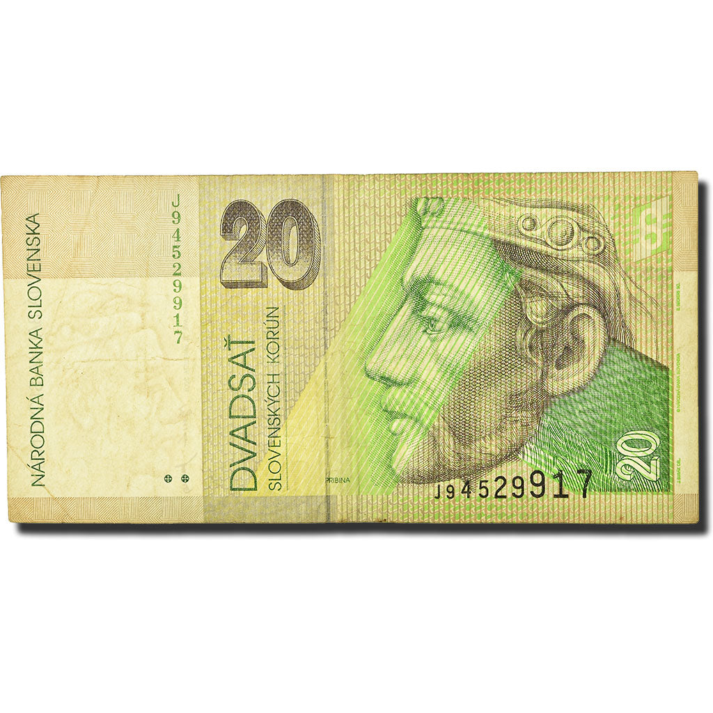Banknote, Slovakia, 20 Korun, 1993, 2001-08-31, KM:20c, VF(30-35)