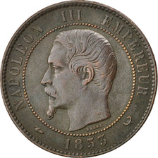 FRANCE, Napoléon III, 10 Centimes, 1853, Lille, KM #771.7, EF(40-45), Bronze, G.