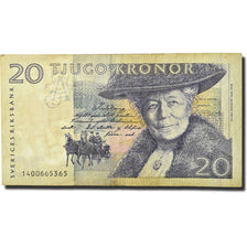 Banknote, Sweden, 20 Kronor, 1997, 1997-2007, KM:63a, VF(20-25)