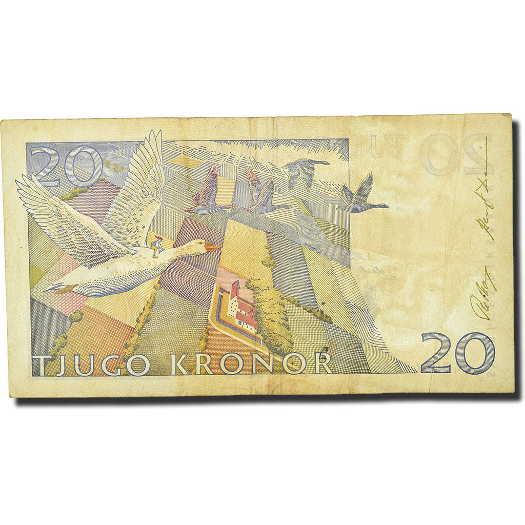Banknote, Sweden, 20 Kronor, 1997, 1997-2007, KM:63a, VF(20-25)