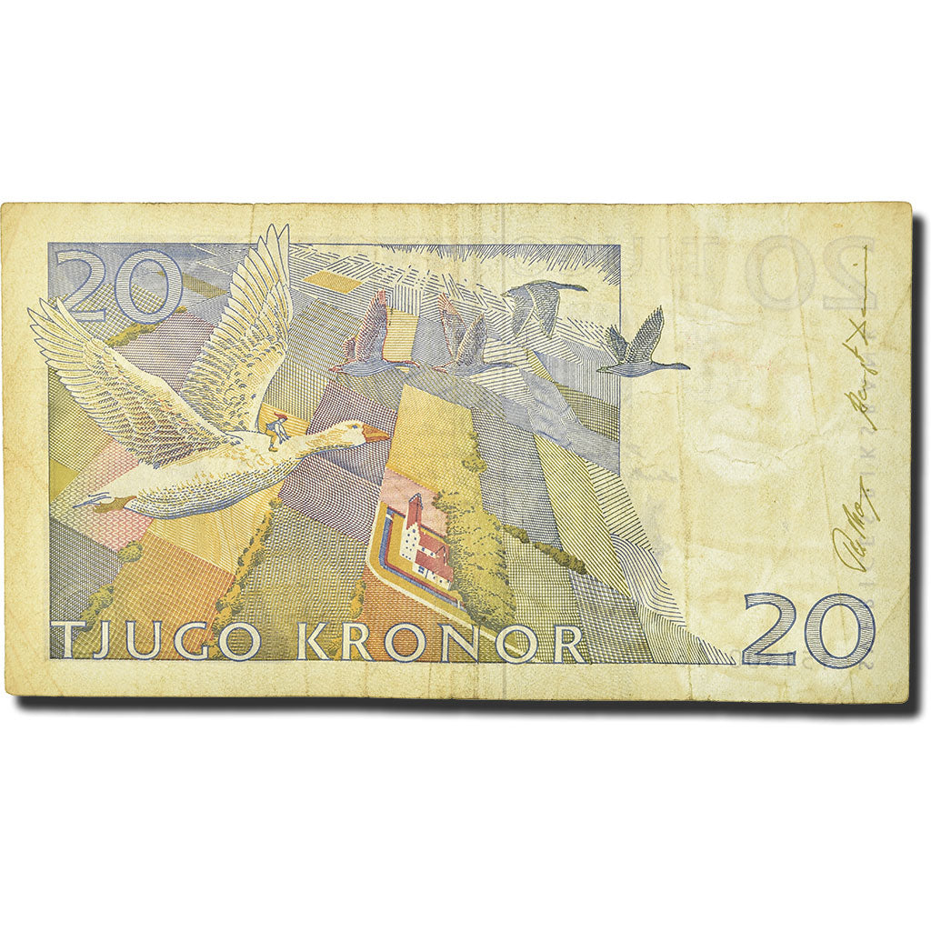 Banknote, Sweden, 20 Kronor, 1997, 1997-2007, KM:63a, VF(30-35)