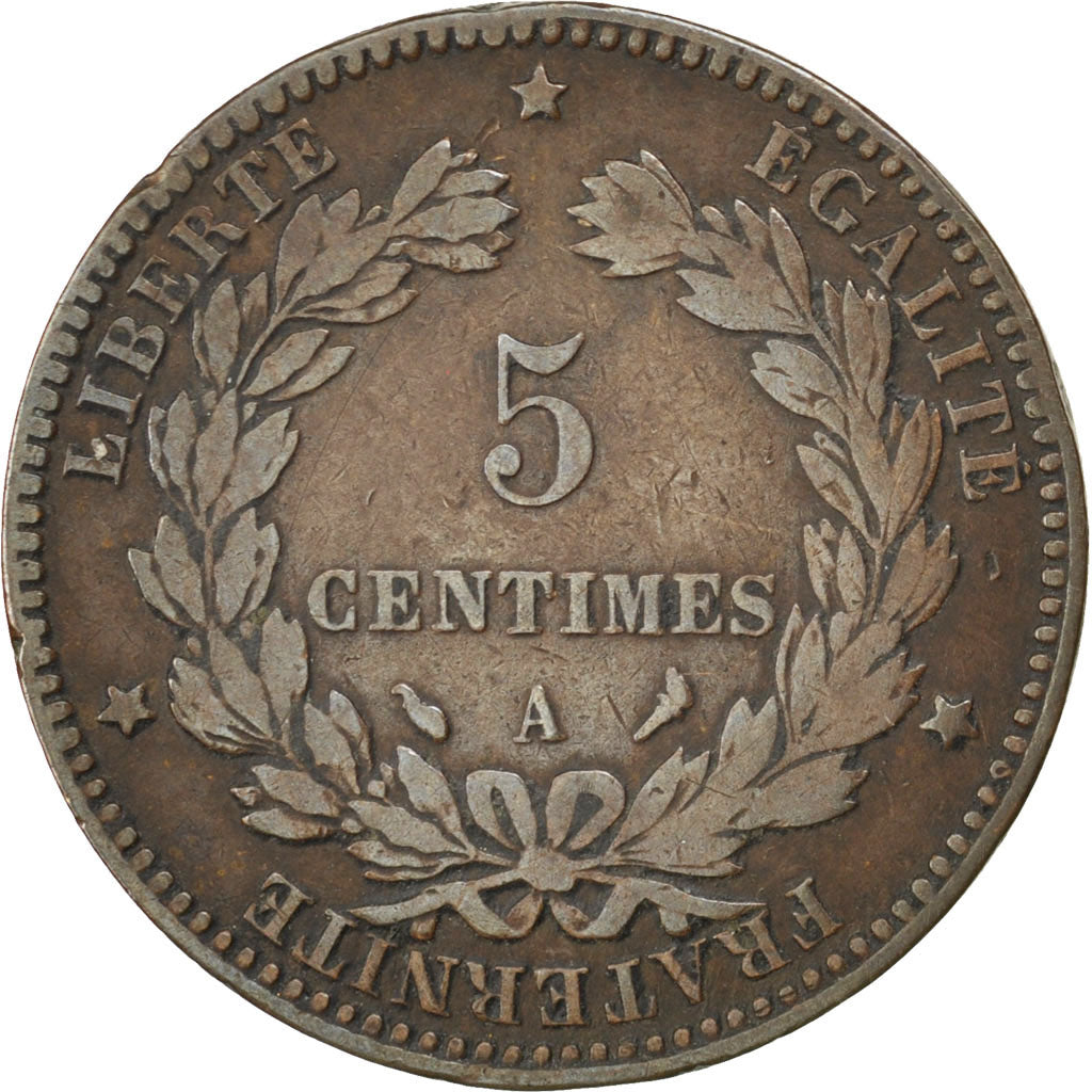 IIIème République, 5 Centimes Cérès 1897 Paris Torche, KM 821.1