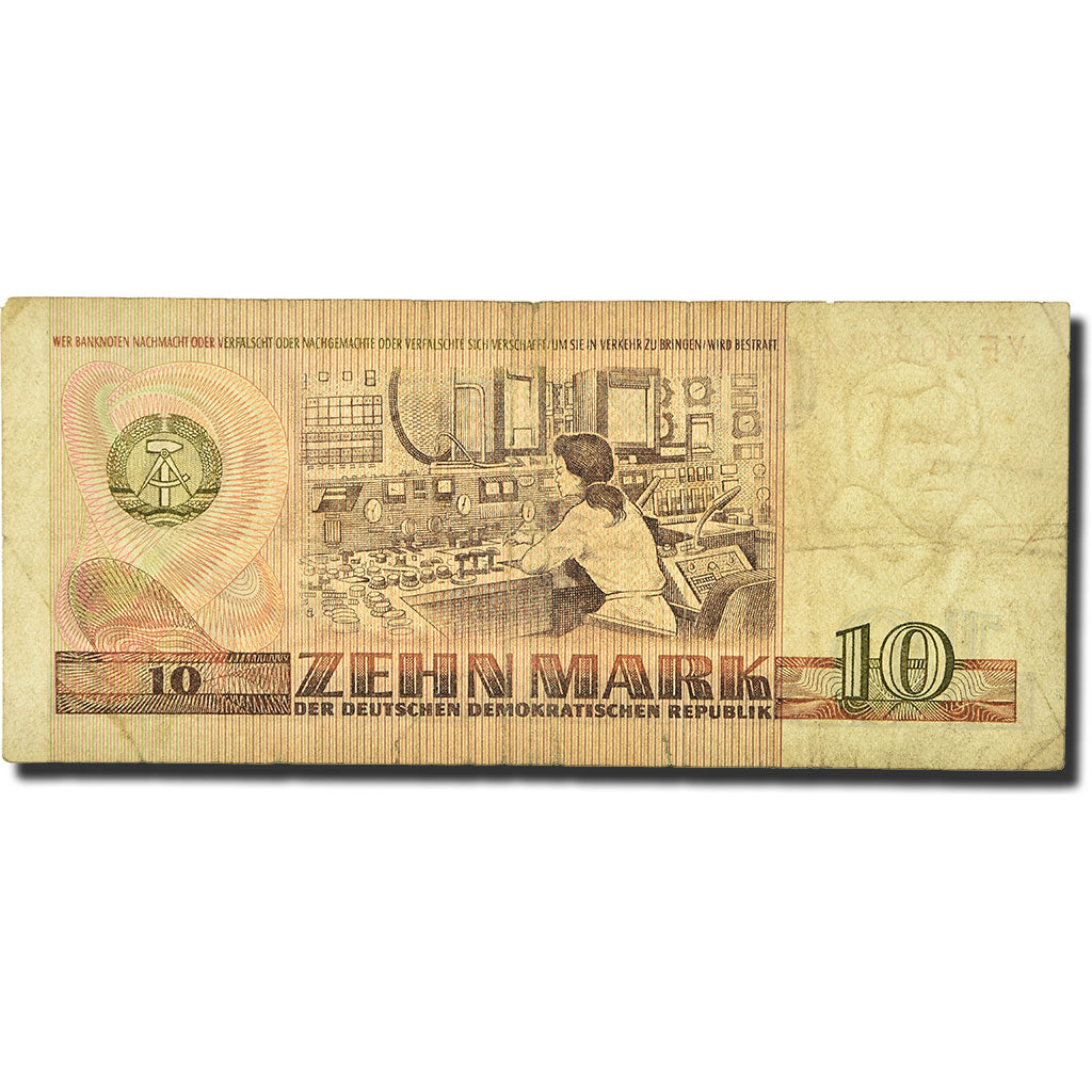 Geldschein, Deutsche Demokratische Republik, 10 Mark, 1971-1985, 1971, KM:28a, S